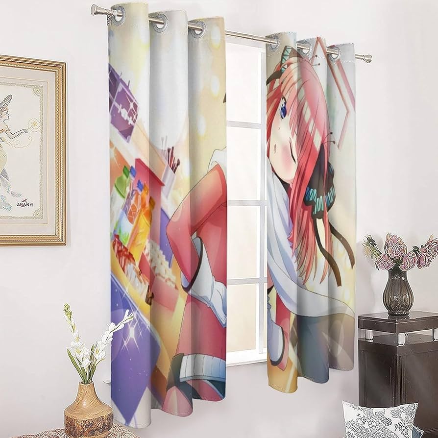 五等分の花嫁カーテン Amazon｜五等分の花嫁 中野二乃 カーテン 遮光 可愛い 遮光